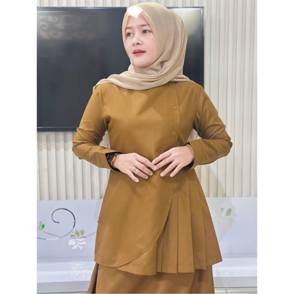 STELAN ROK PEMDA bahan KATUN TOYOBO FUDU original set FATIMAH
