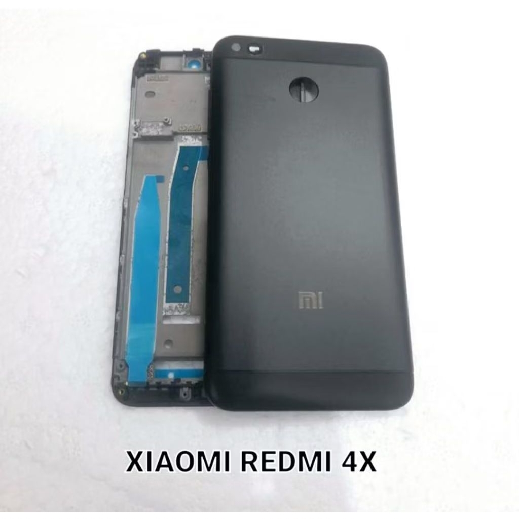 Kesing Housing Casing Full Set Xiaomi Redmi 4X BackDoor Tutup Belakang + Middle Frame LCD Fullset