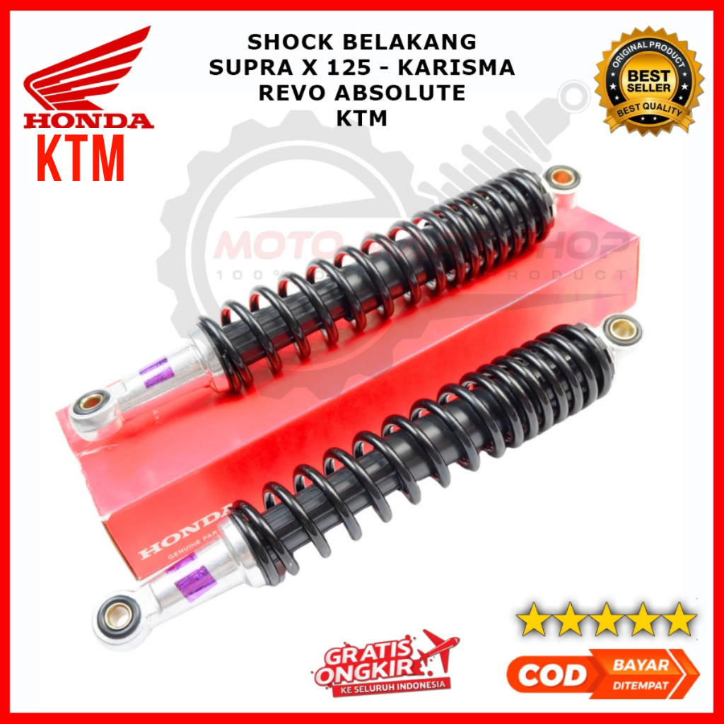 Shock Belakang Supra x 125 Ori / Shock Honda Karisma / Shockbreaker Supra x 125 Ori Premium - KTM