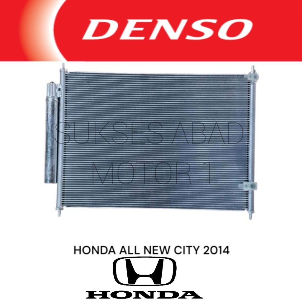 CONDENSOR AC KONDENSOR AC HONDA ALL NEW CITY GM6 2014UP MEREK DENSO JAPAN ORIGINAL