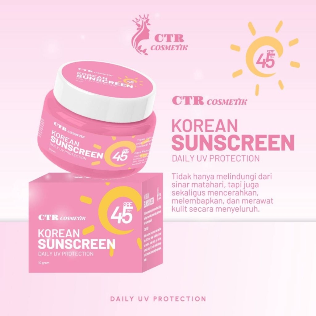 KOREAN SUNSCREEN  DAILY UV PROTECTION CTR COSMETIK