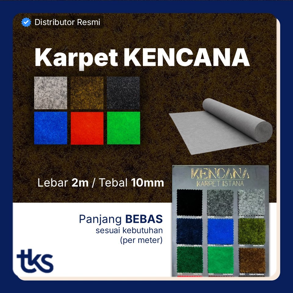 Karpet Bulu Premium KENCANA Meteran (Lebar 2m) / Karpet Mushola / Karpet Lantai / Karpet Panggung