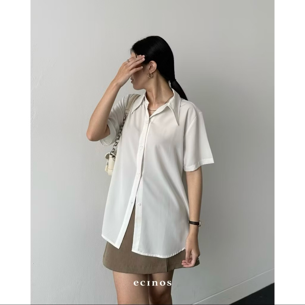 Ecinos Home Shirt Kemeja Putih