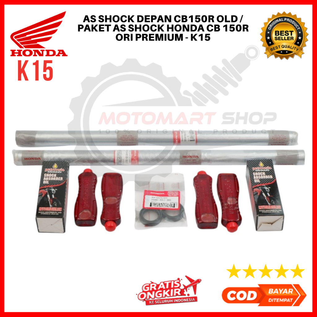 As Shock Depan CB150R Old / Paket As Shock Honda CB 150R Ori Premium - K15