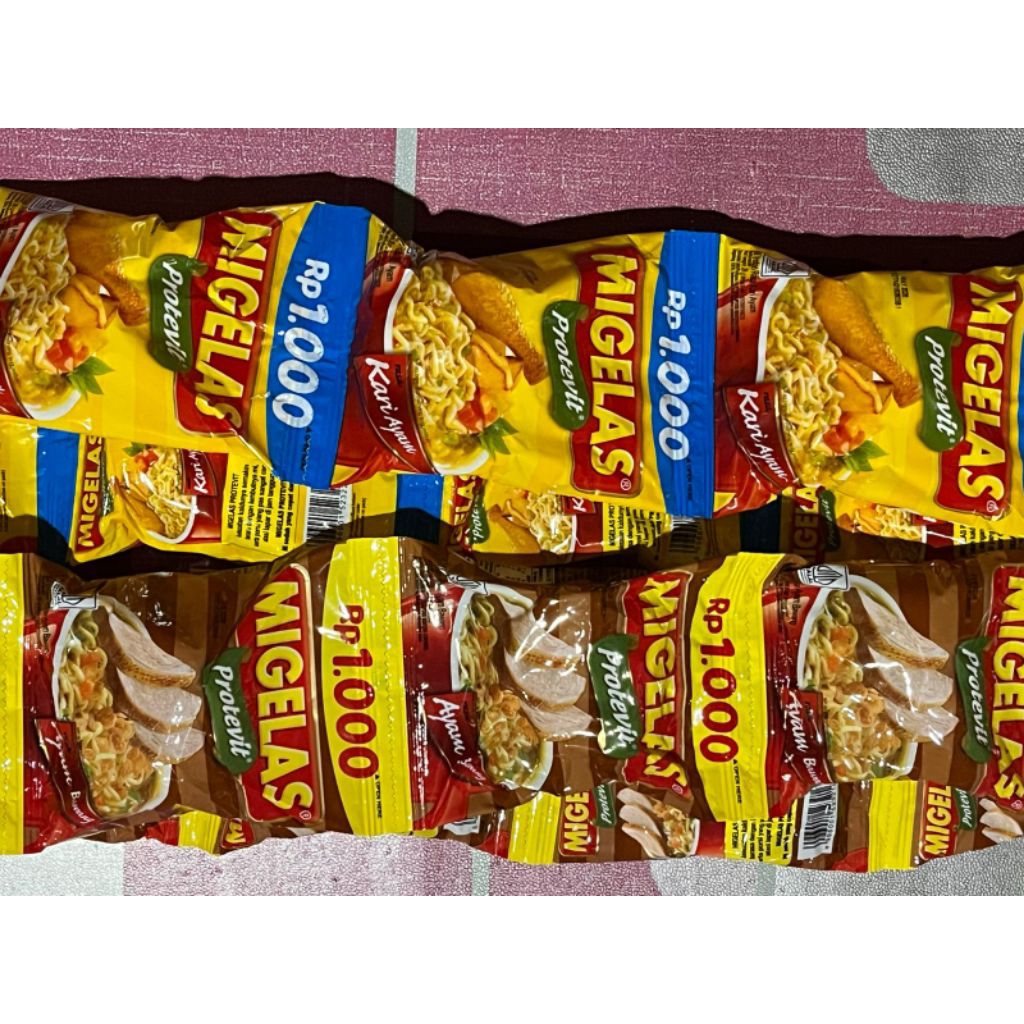 Mie Gelas per Renceng - Mie Gelas Ayam bawang - Mie Gelas kari ayam