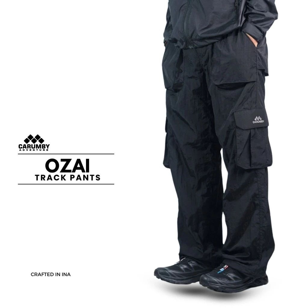 Celana Panjang Cargo Carumby Ozai Parusut Crinkle Trackpant