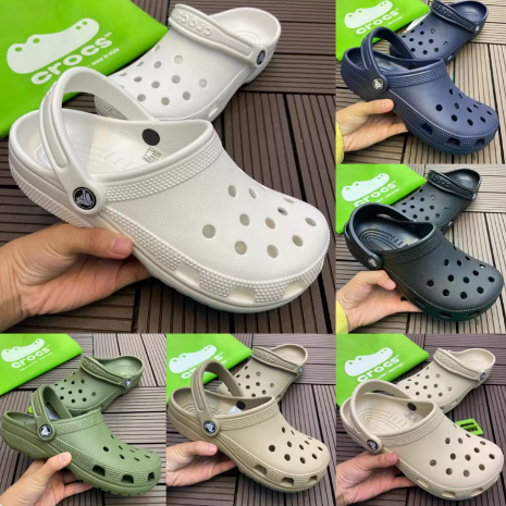 [COD] 100% ORIGINAL CROCS UNISEX CLASSIC CLOG-White,Sendal  (Meningkatkan sepatu)