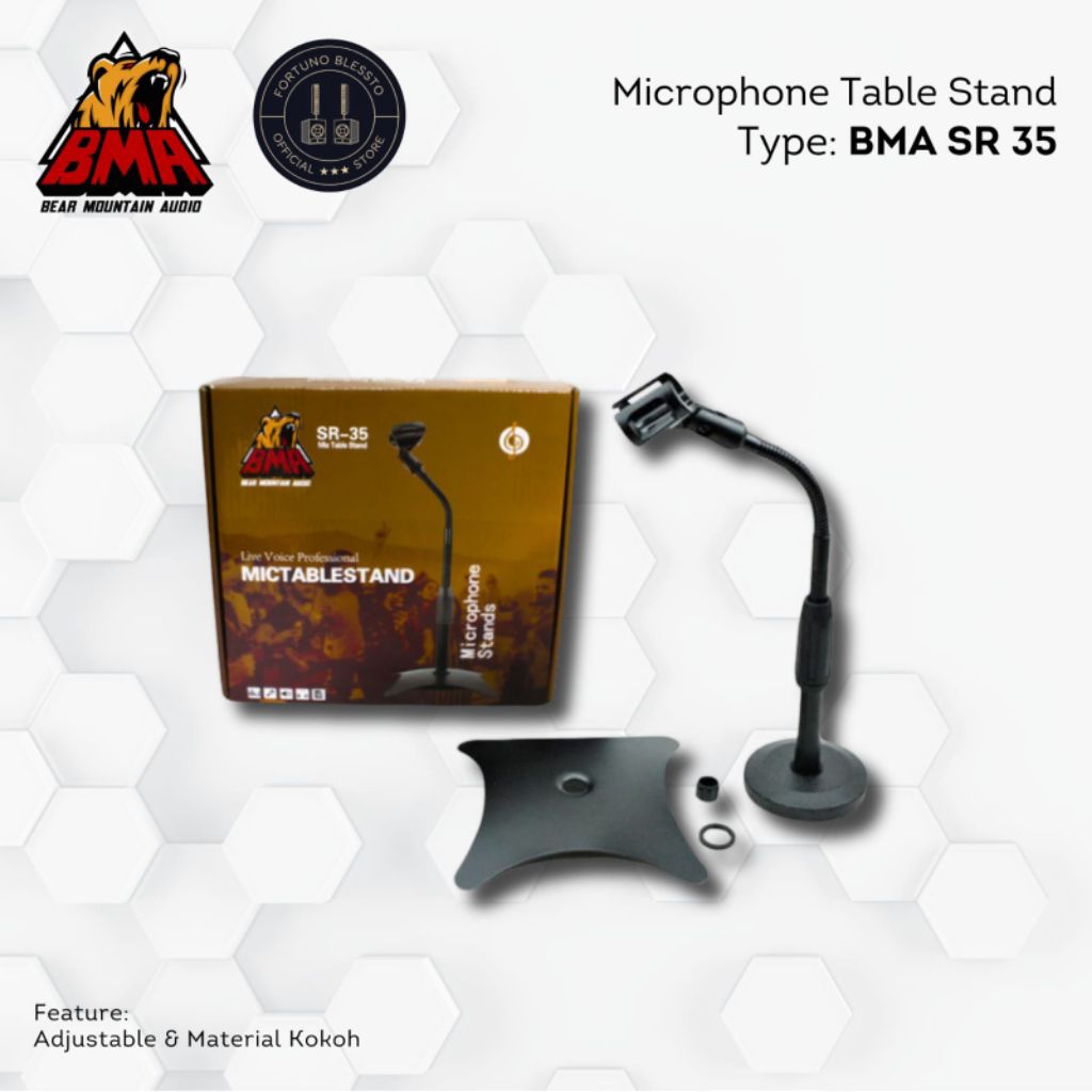 Stand microphone meja SR-35 BMA Original