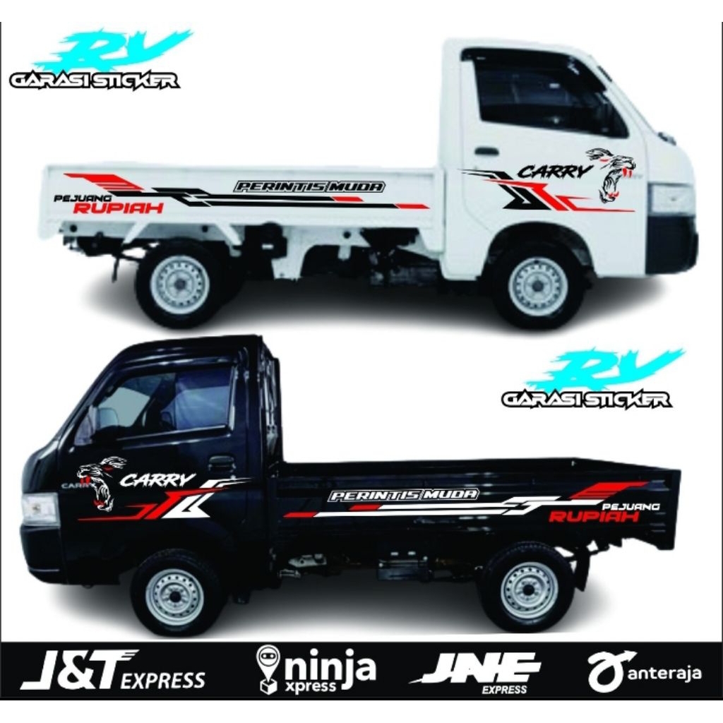 Sticker Cutingg Mobil Pick Up New Carry Sticker Bodi Mobil New Carry Sticker New Sticker Mobil Pick 