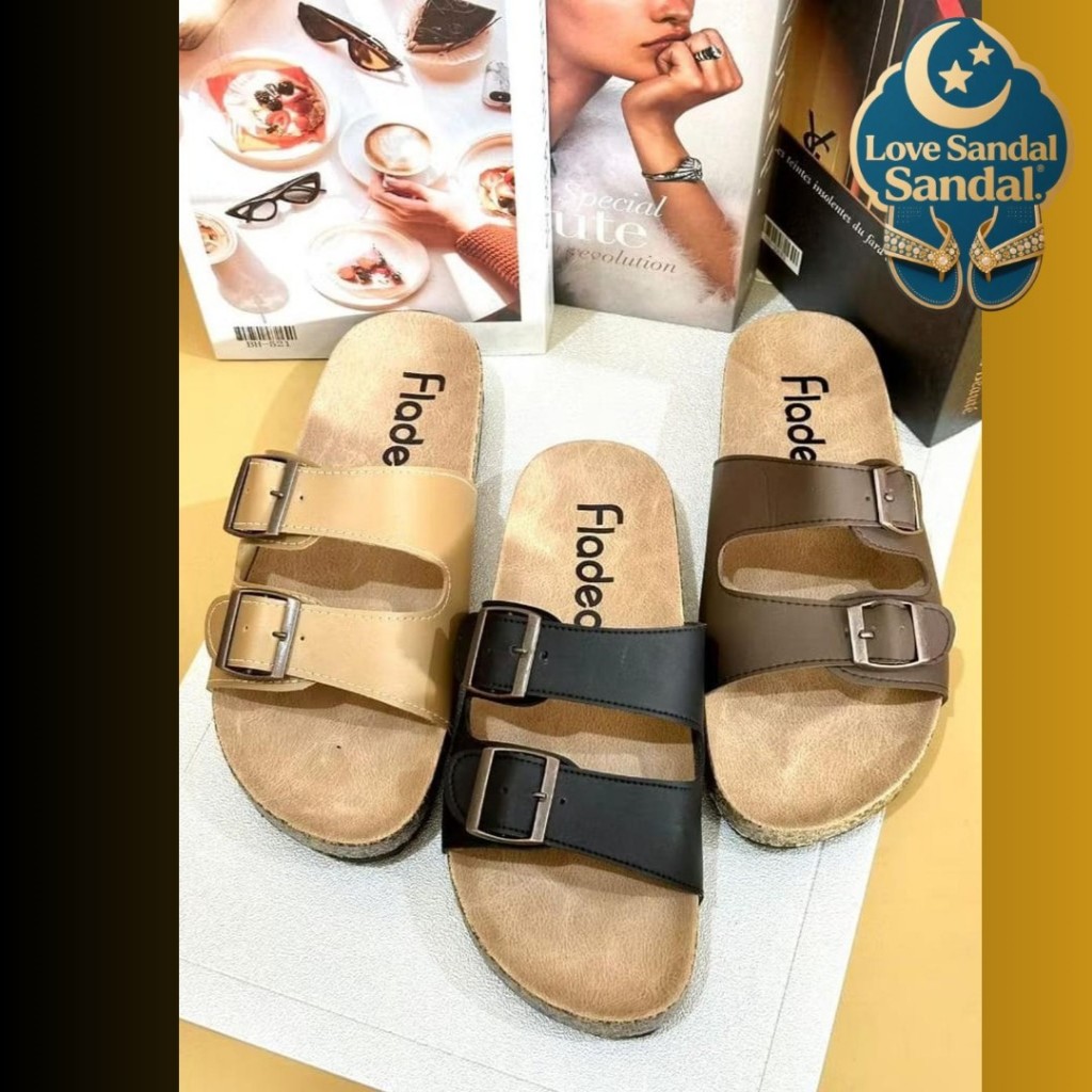 Fladeo Sandal Fladeo Selop Puyuh Terlaris untuk Pria dan Wanita Dewasa - Sandal Selop Pria Wanita De