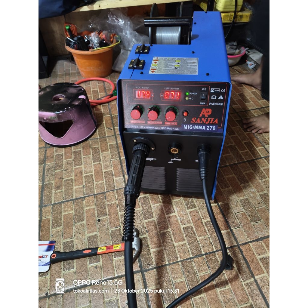 mesin las co2 mig 270 tersedia 1phase dan 3phase