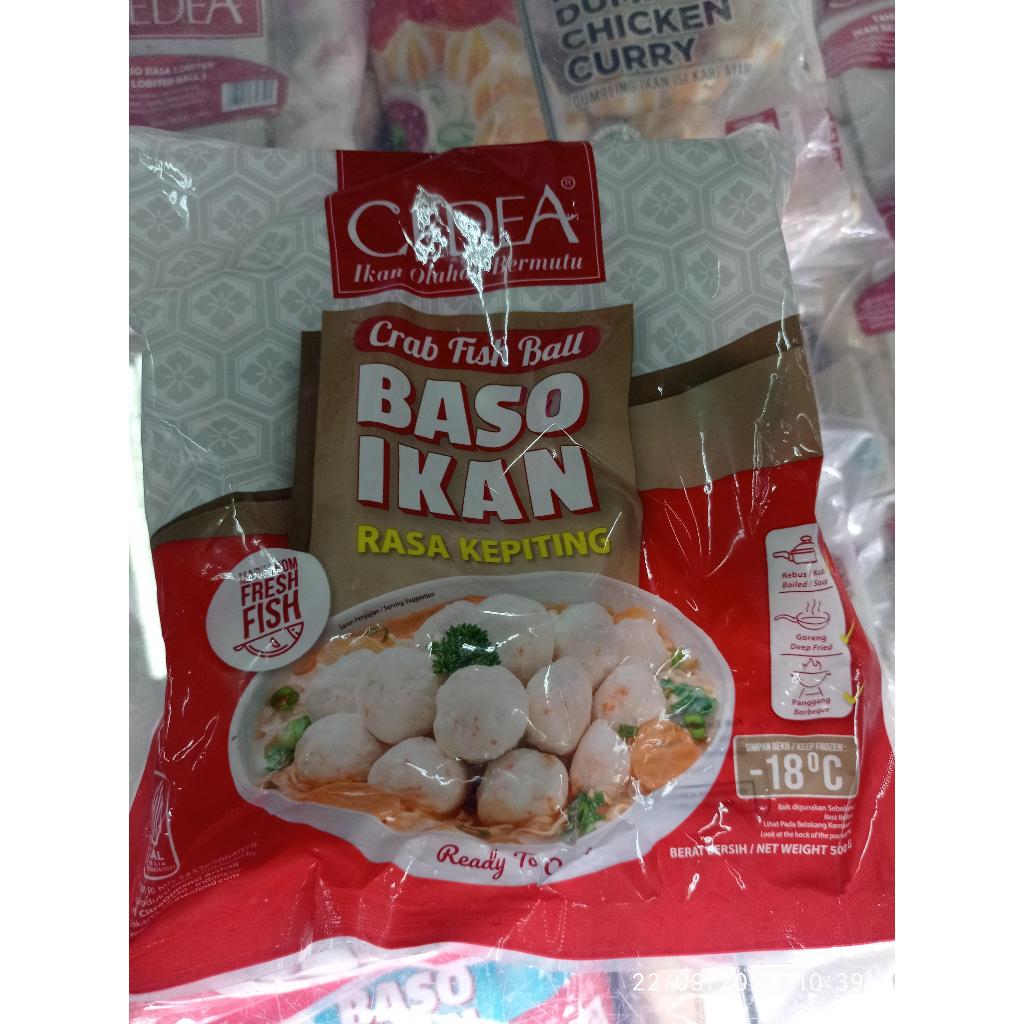 Cedea Bakso Ikan Rasa Kepiting 500gr Frozen Food