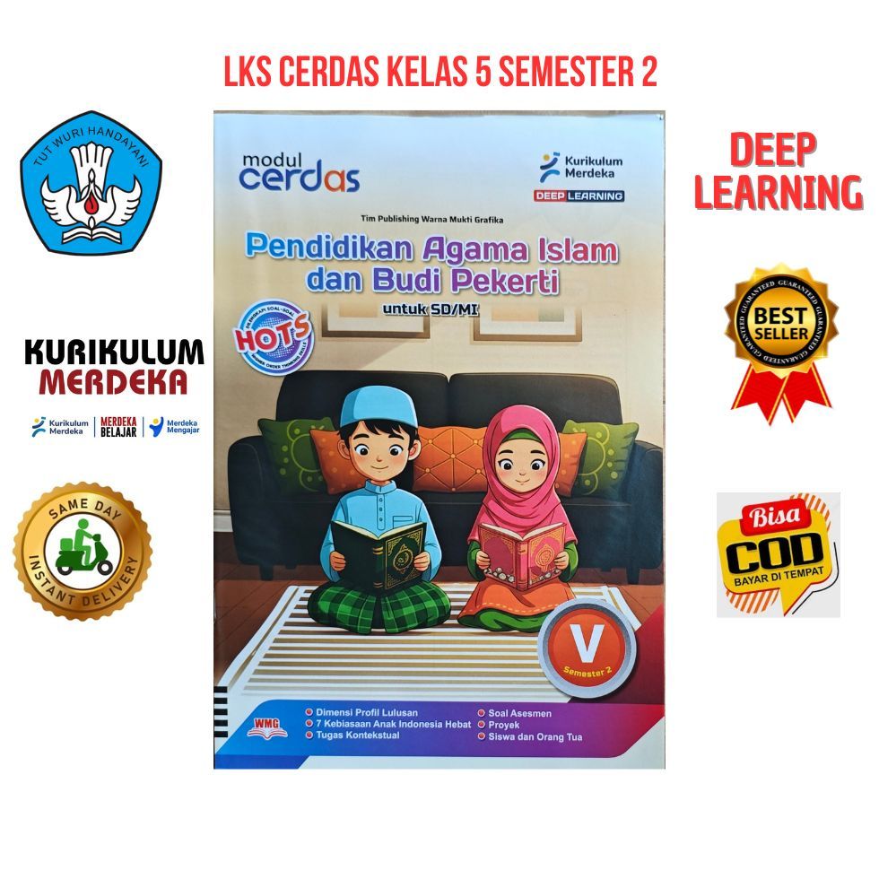 LKS CERDAS Pendidikan Agama Islam Kelas 5 Semester 2 Kurikulum Merdeka Deep Learning Terbaru