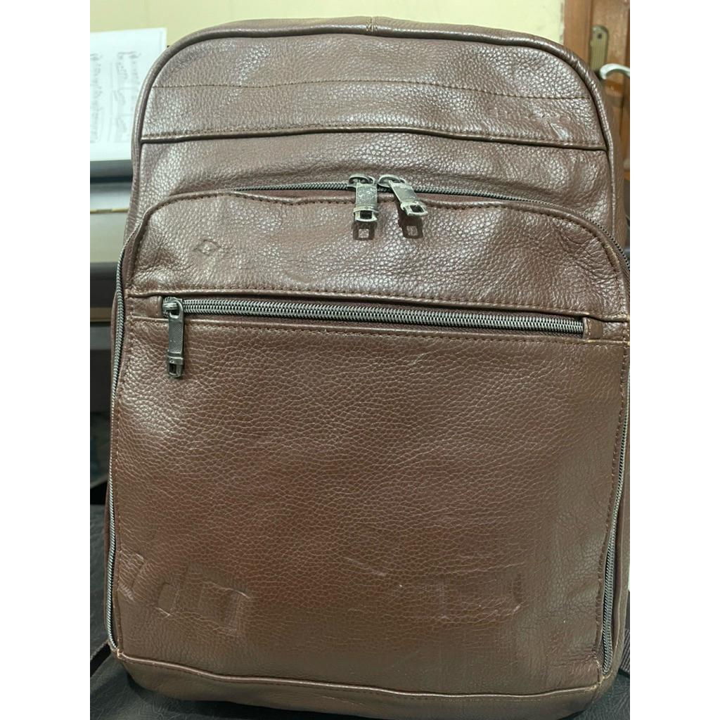 PL Samsonite Classic Leather Slim laptop backpack