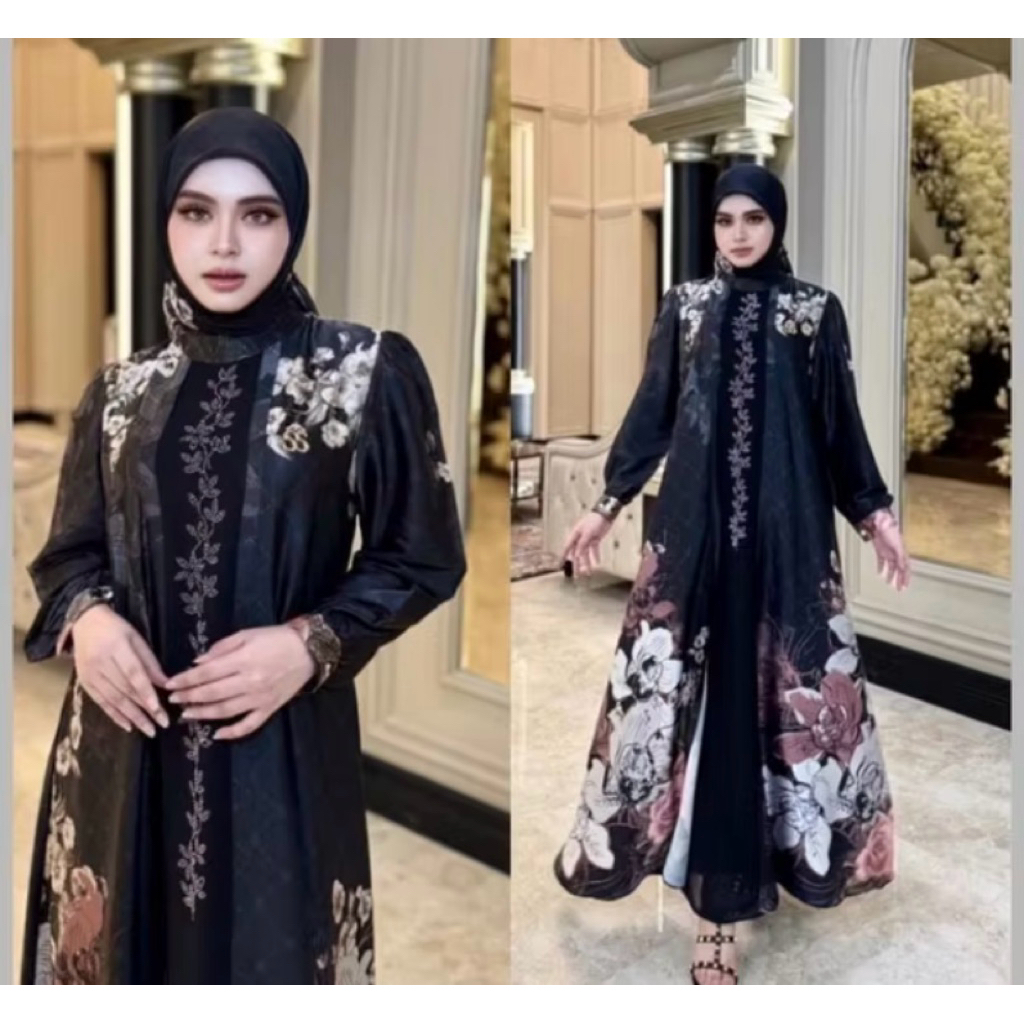 Shellasaukia Dress BARU Set hijab ARtis AdeliaPasha Terbaru ORi dijamin SET hijab