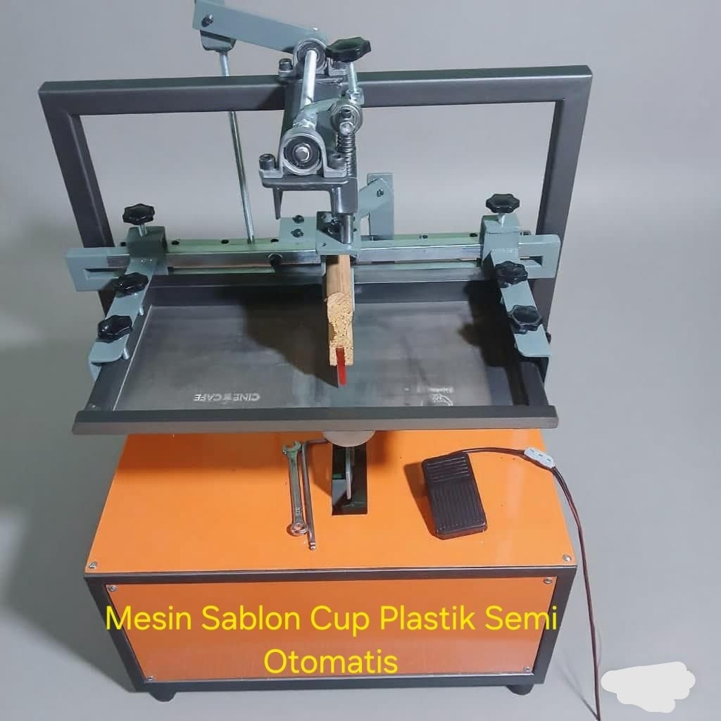 Mesin sablon cup semi otomatis