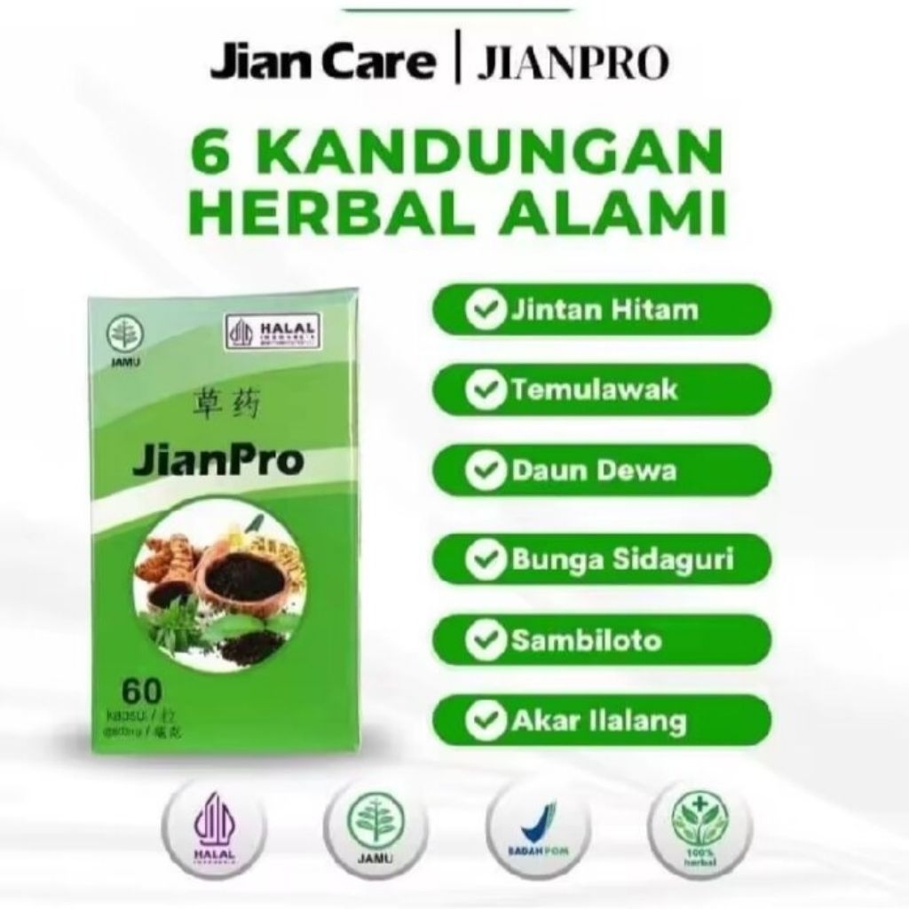 Jian Care Jianpro - Obat Herbal atasi masalah nyeri sendi tulang rematik asam urat BPOM Original