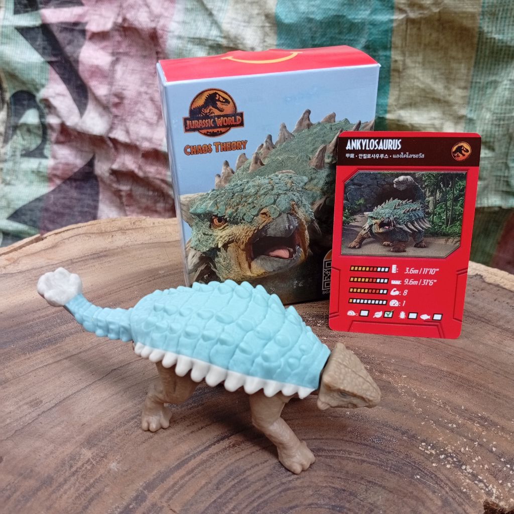 happy meal toys Jurassic world chaos theory ankylosaurus