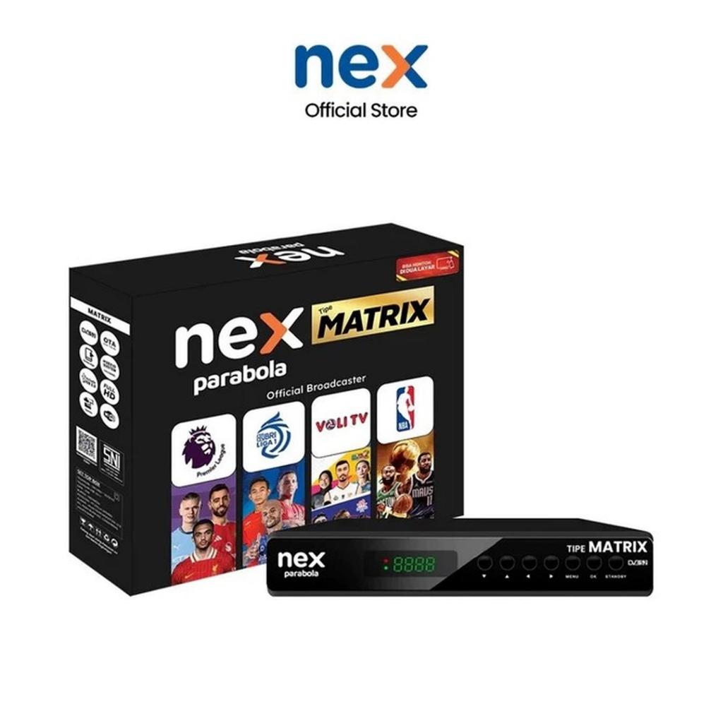 Nex Parabola Matrix Receiver TV KU Band C- Band Hitam