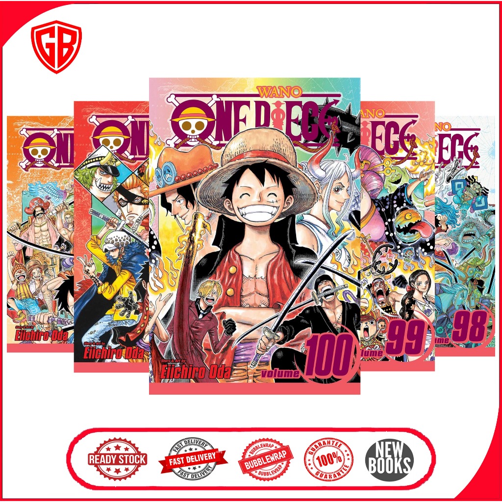 One Piece manga, Vol.1-100 (English Version)