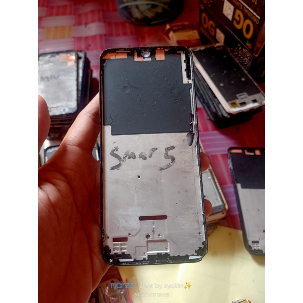 frame tatakan lcd Infinix smart 5 normal ORI copotan