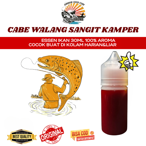 Essen Ikan Mas Aroma Cabe Walang Sangit Kamper Umpan Mancing Jos