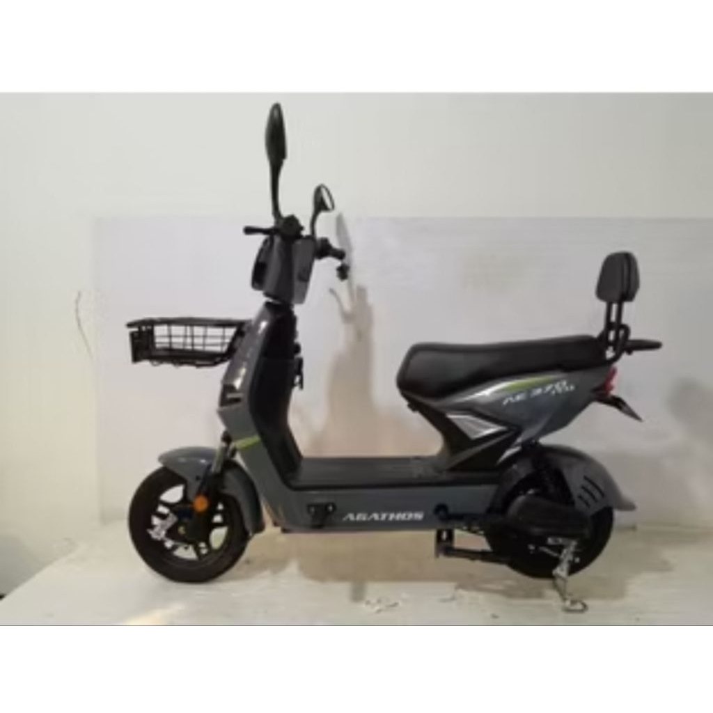 SEPEDA LISTRIK AGATHOS AE 470 PRO GREY SEPEDA LISTRIK MURAH SEPEDA LISTRIK TERMURAH