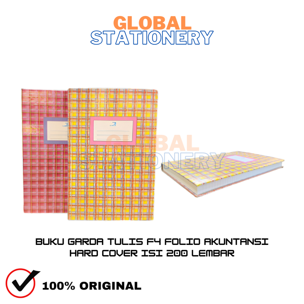 Buku Garda Tulis Folio F4 Garda 200 Lembar Buku Hard Cover Folio Buku Akuntansi