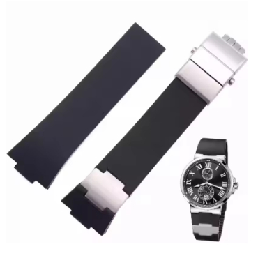 Silicone Watch Strap for Athens Observation Navigation 1183 Men's Women's Waterproof For Ulysse Nard