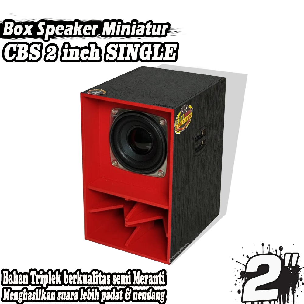 Box Speaker Miniatur CBS 2 INCH Merah