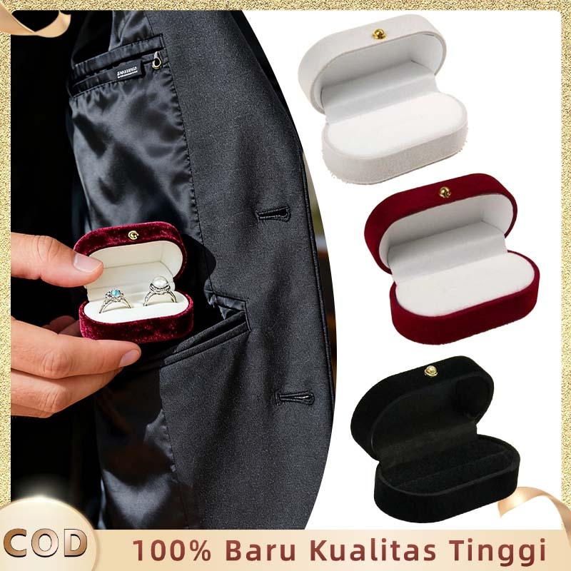 Kotak Cincin Couple Kotak Cincin Pernikahan 2 Cincin Ring Box Tempat 2 Cincin Kotak Cincin Couple