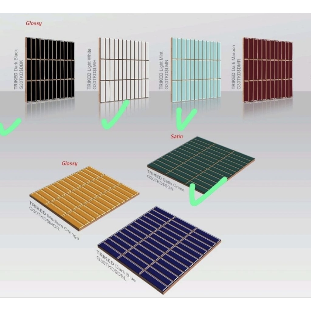 keramik precut lantai dinding kamar mandi dapur rumah cafe restoran coffee shop 30x30 TRIKED LMN DMR