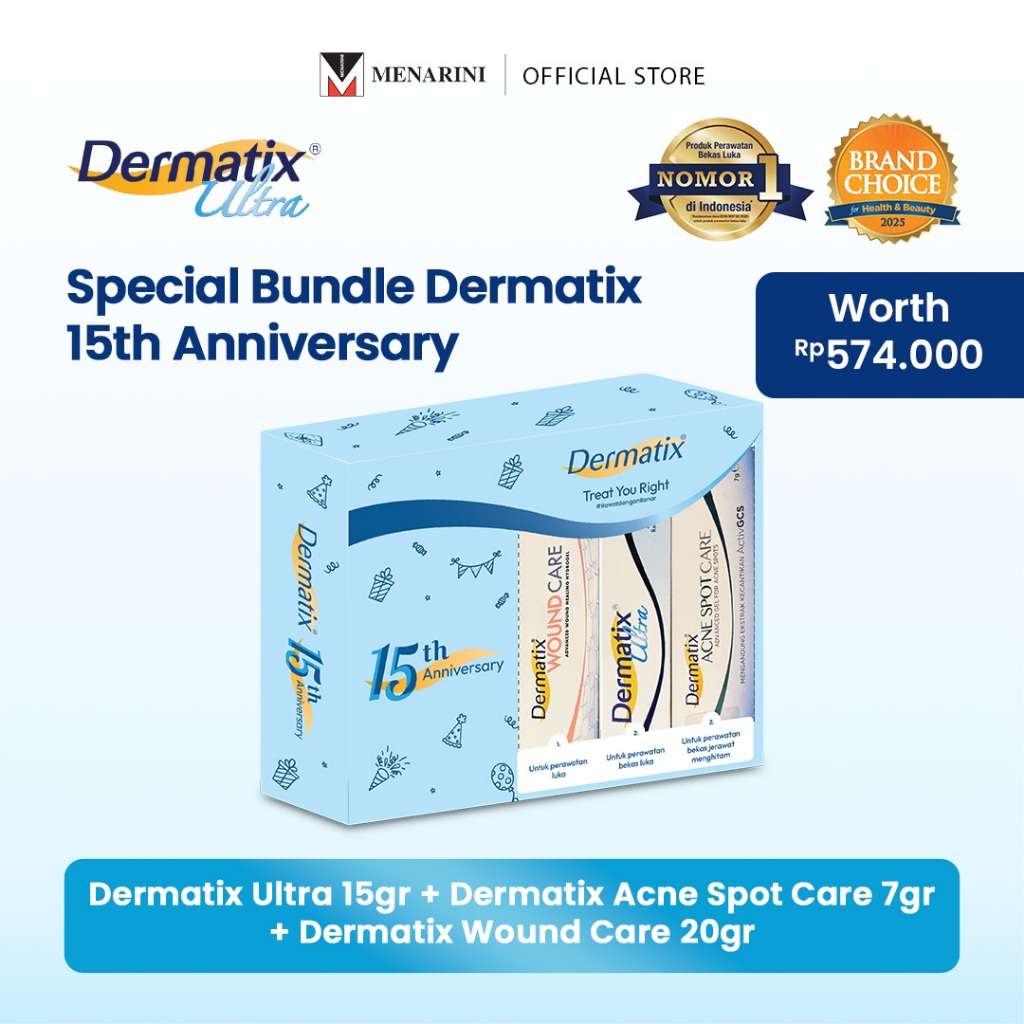 (Special Bundle Anniversary) Dermatix Ultra 15gr - Merawat dan memudarkan Bekas Luka