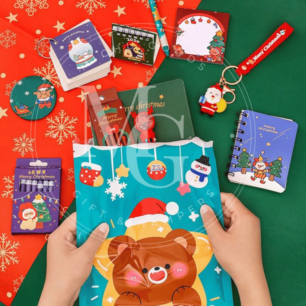 Stationary Gift Set Christmas | Set Blind Box Natal | Bingkisan Natal | Hadiah Anak | Christmas Set 
