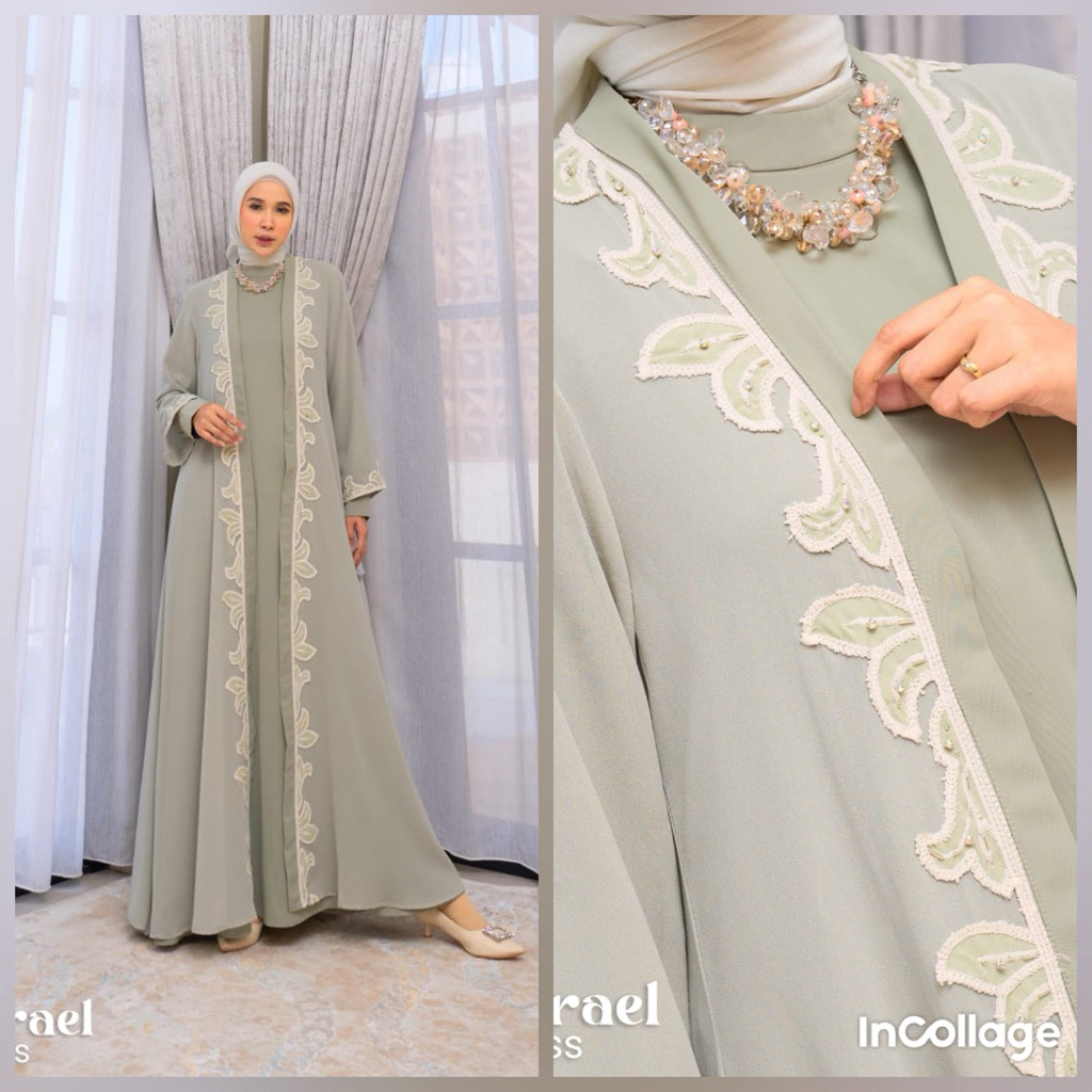 ZARAEL DRESS GAMIS ABAYA BY MAREVI ORIGINAL