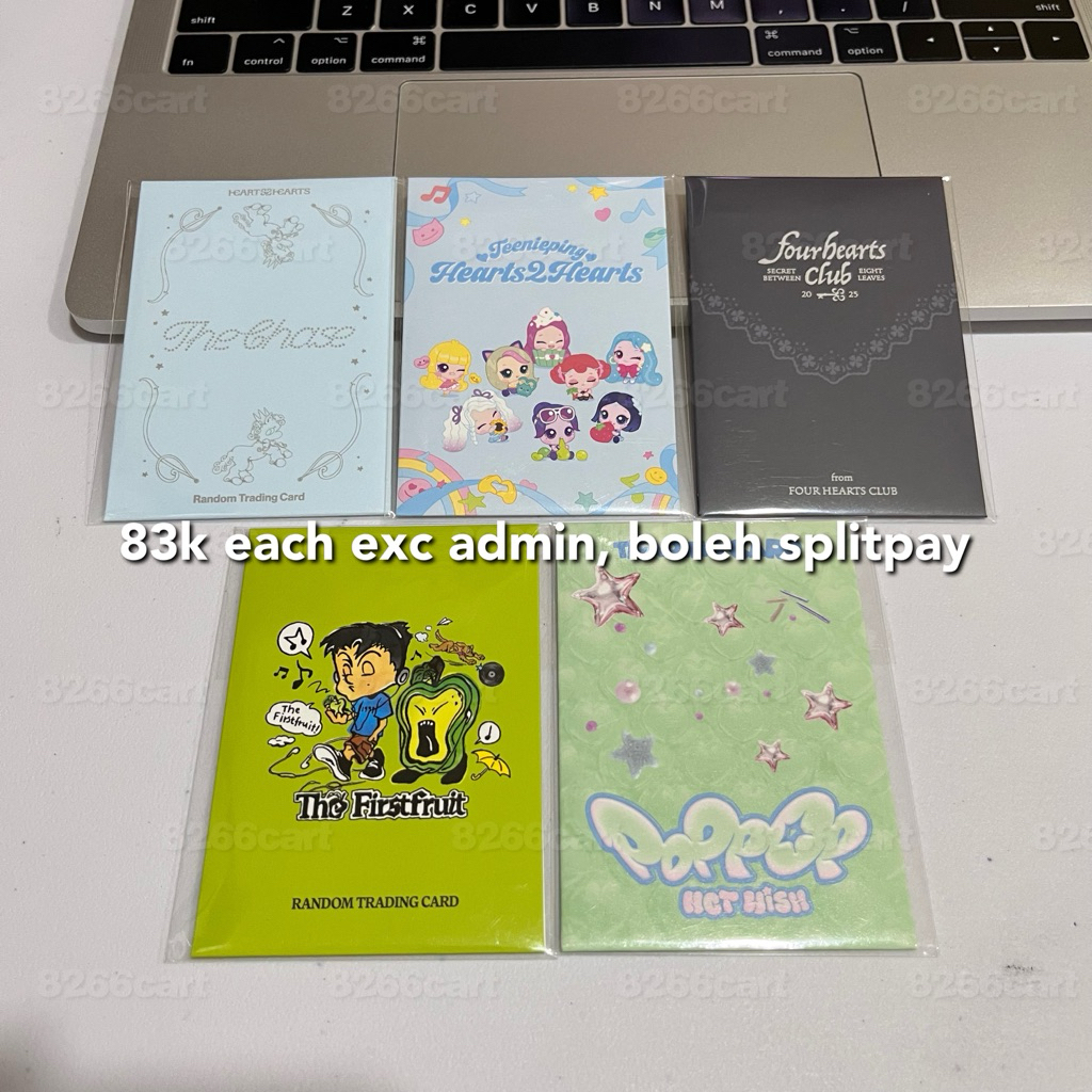 mark nct, nct wish hearts2hearts — sealed random trading card tc pc photocard (the chase, teenieping