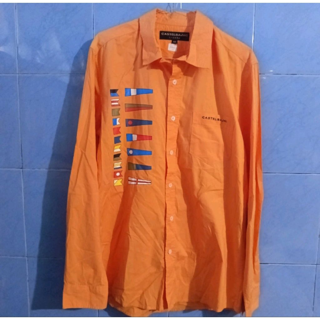 kemeja Castel bajac orange