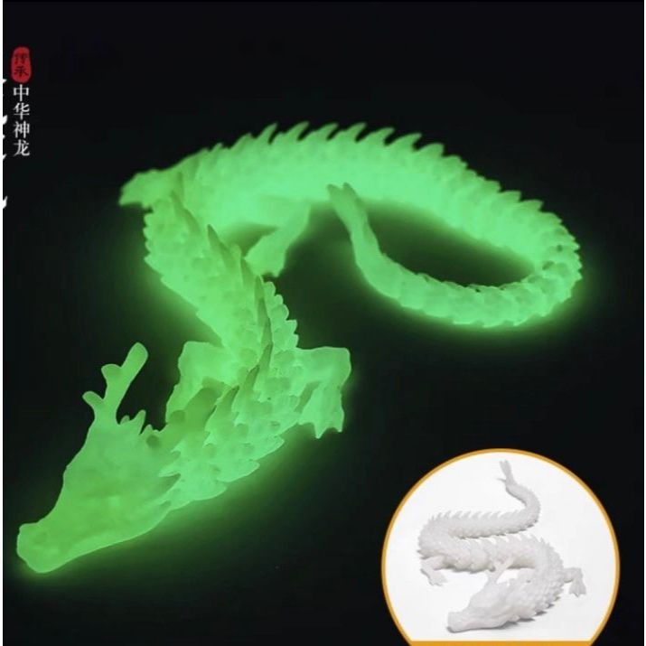{LUCK.B} Dekorasi Aquarium Naga / Mainan Anak Naga Articulated Dragon / Mainan Articulated 3D Dragon