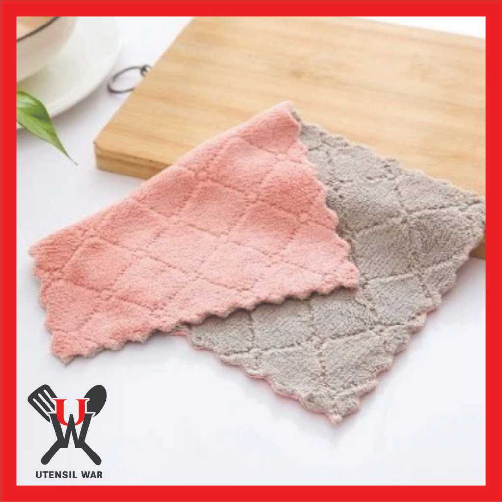 Kain Lap Microfiber Serbaguna Anti Minyak 23x13cm / Lap Microfiber Anti Minyak / Lap Kompor
