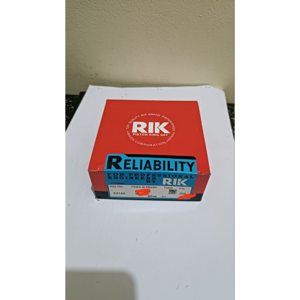 RING PISTON CORONA 3S ABSOLUTE 3S 0.50 RIK JAPAN