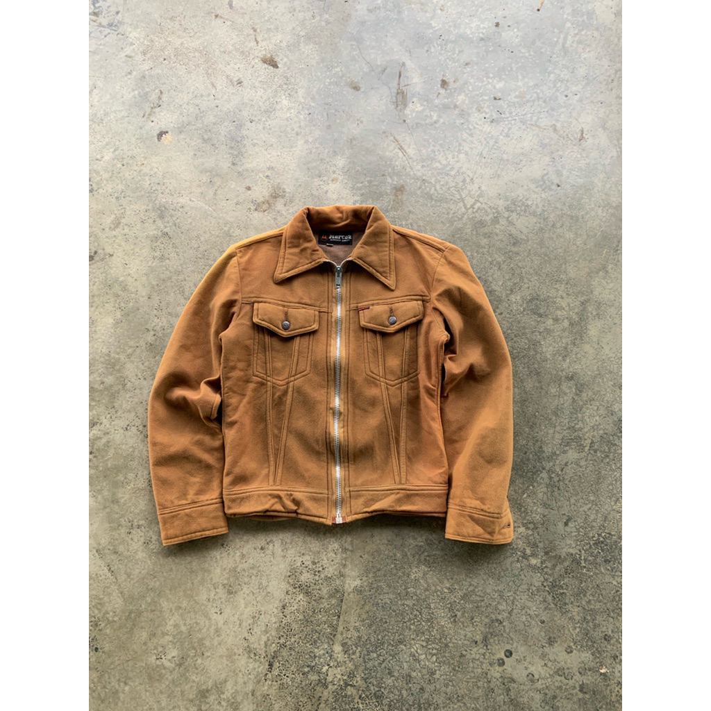Vintage 1950 Marcoz Boiled Wool Trucker Jacket