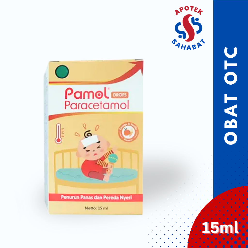 Pamol Paracetamol Drop Penurun Panas & Pereda Nyeri bayi anak 15 ml