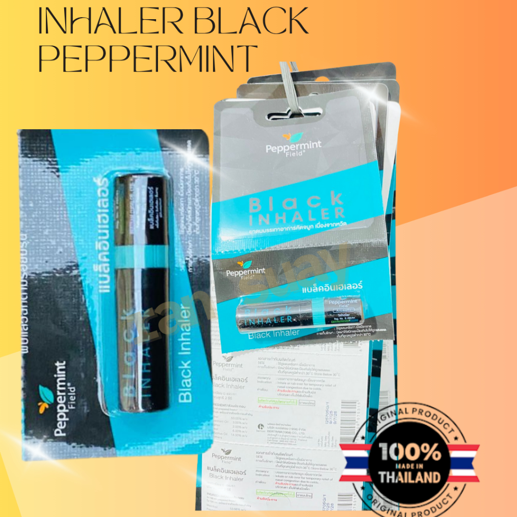 INHALER BLACK PEPPERMINT / PASTEL INHALER ORIGINAL THAILAND