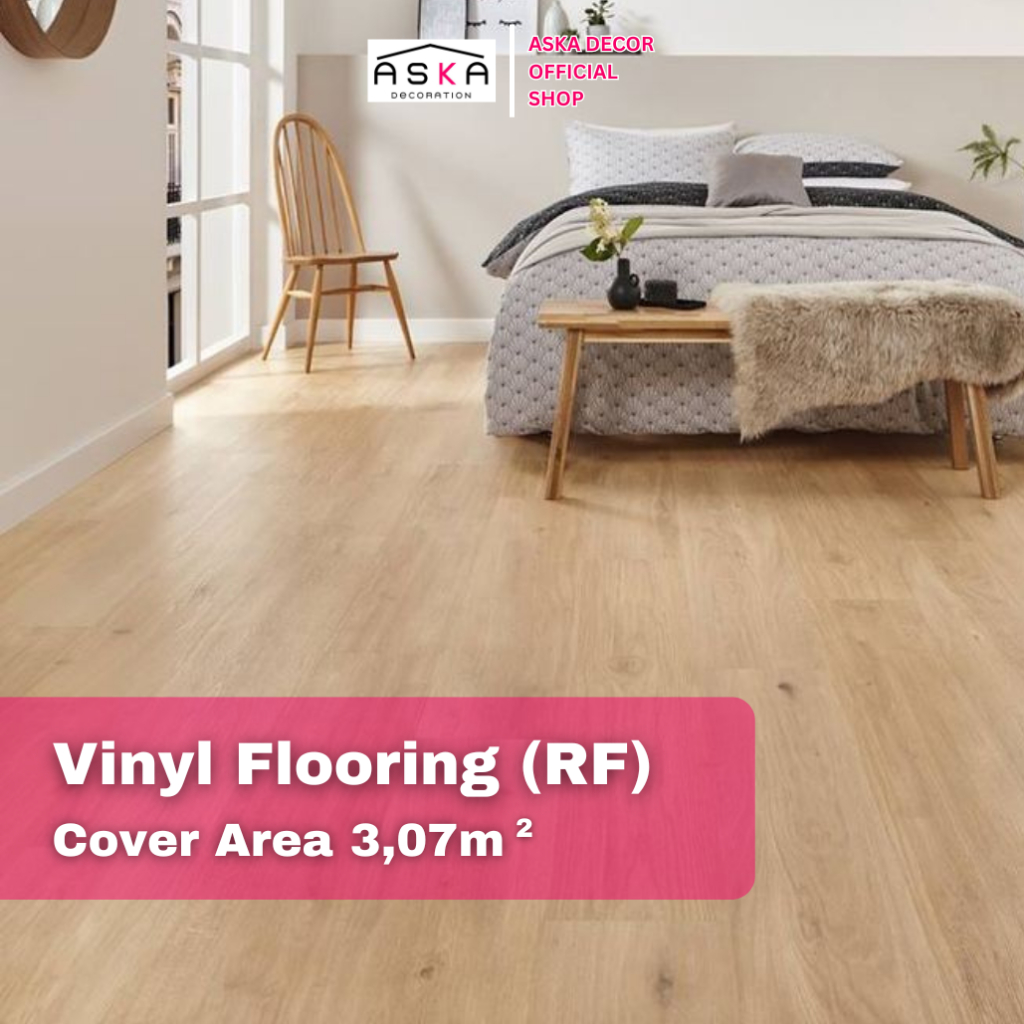 VINYL LANTAI MOTIF KAYU | DEKORASI LANTAI VINYL | PANJANG 91,4 x LEBAR 15,2 | KODE RF