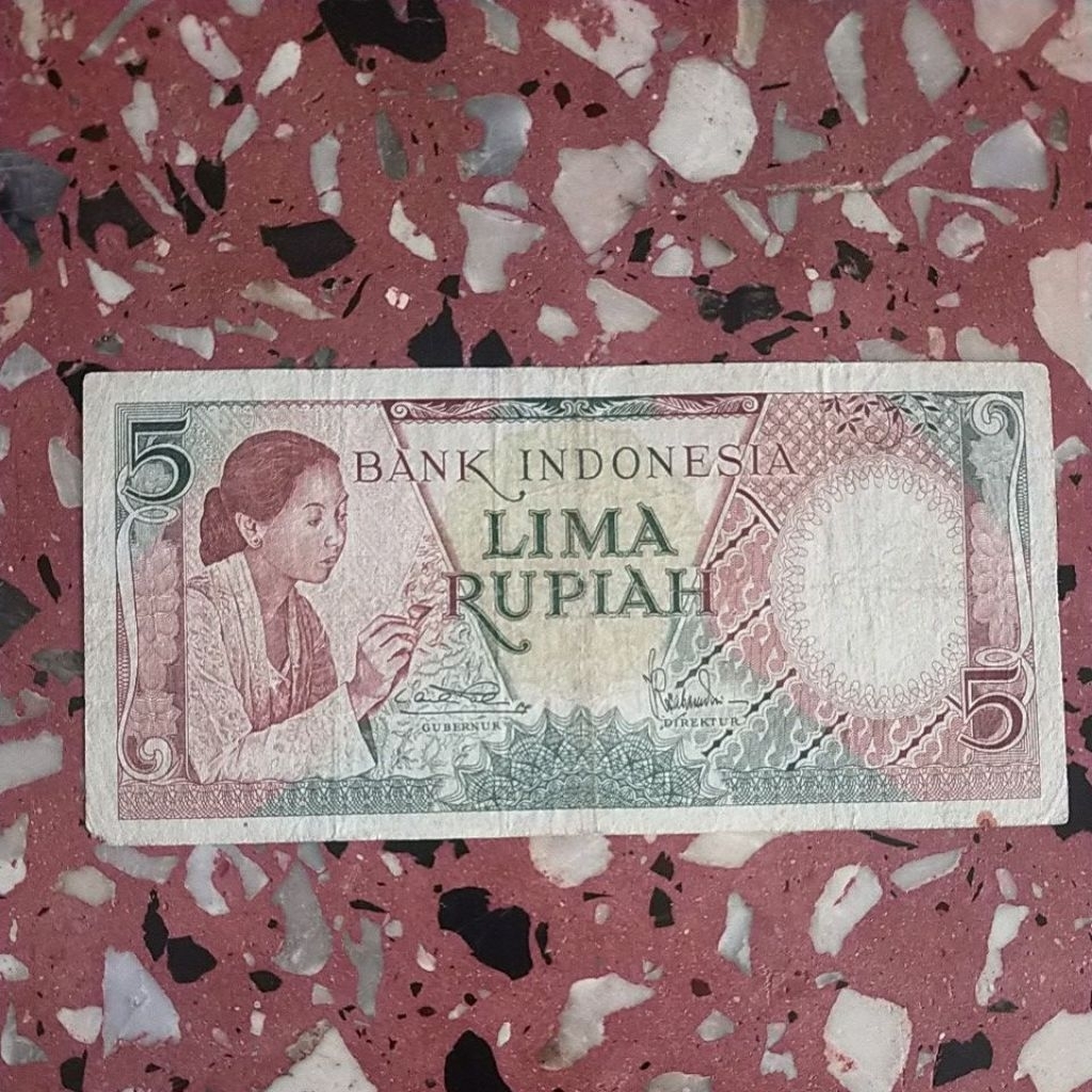 seri X 5 rupiah seri pekerja