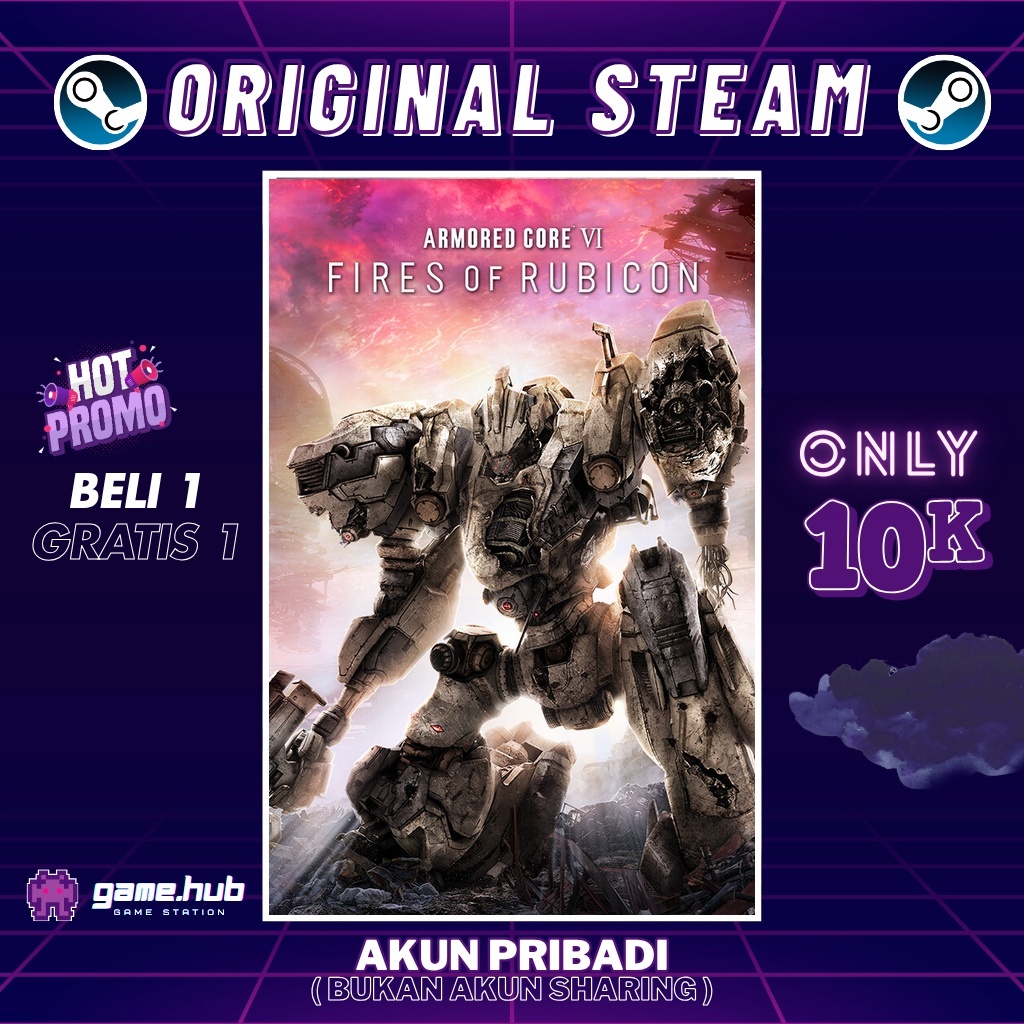 ARMORED CORE VI FIRES OF RUBICON - ORIGINAL STEAM - BELI 1 GRATIS 1 - FULL DLC - GARANSI SELAMANYA