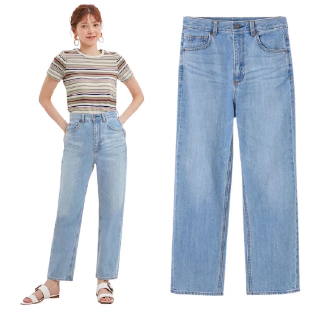 PRELOVED UNIQLO GU High Waist Straight Jeans Size S