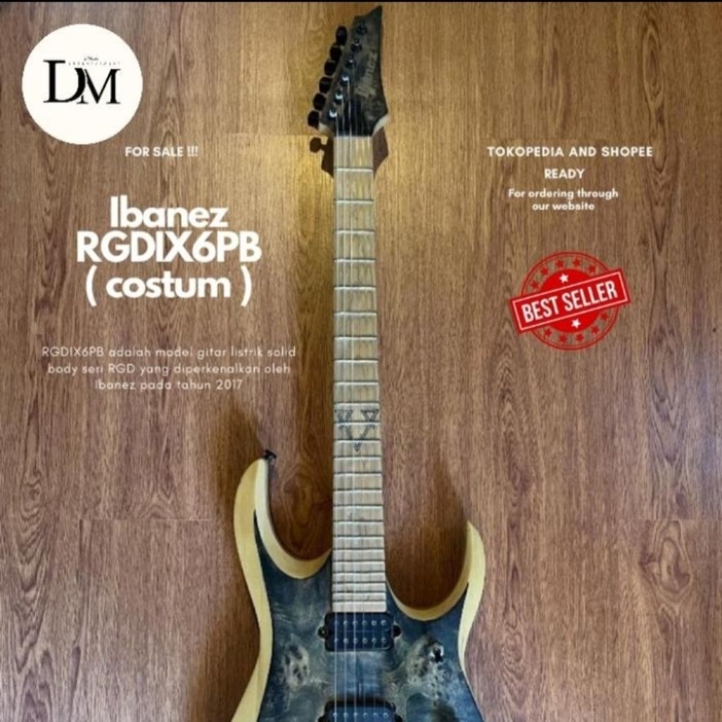 gitar elektrik IBANEZ RGDIX6PB costum