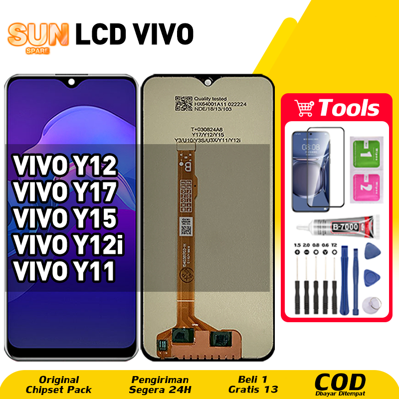 Original For LCD VIVO Y12 VIVO Y17 LCD VIVO Y15 Y12i Y11 asli hp layar lcd anti blue light HD HOT SA