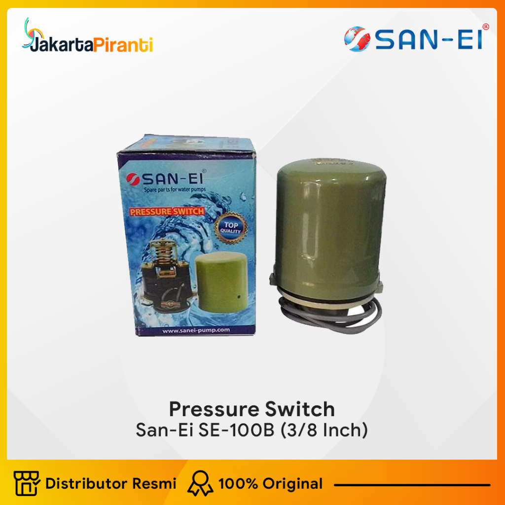 Otomatis Sanei 3/8 inch - Pressure switch pompa air San ei drat dalam 3/8" Otomatis Mesin Pompa Air 